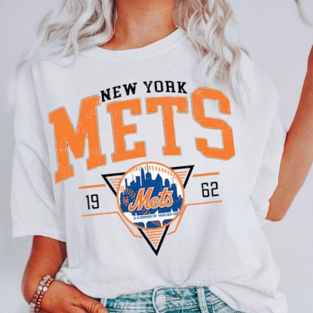new york mets 1962 baseball shirt retro vintage tee